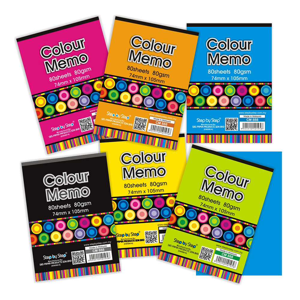 (CM 888) A7 Colour Memo Pad