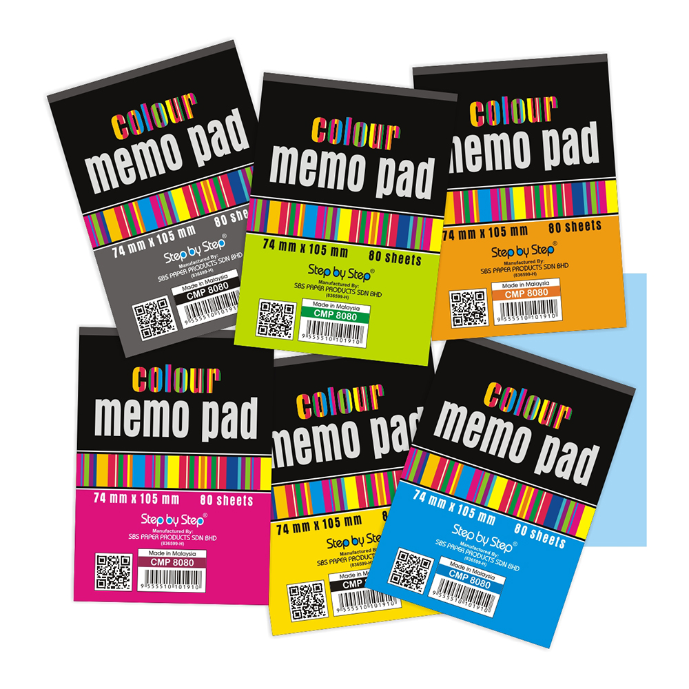 (CMP 8080) A7 Colour Memo Pad